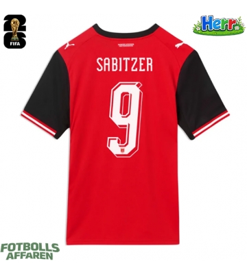 Österrike Marcel Sabitzer #9 Hemmatröja VM 2026 Kortärmad